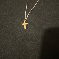 14k Gold Chain Whit Necleses One Whit Small bracelet 