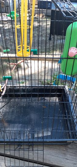 Una jaula grande de pájaros