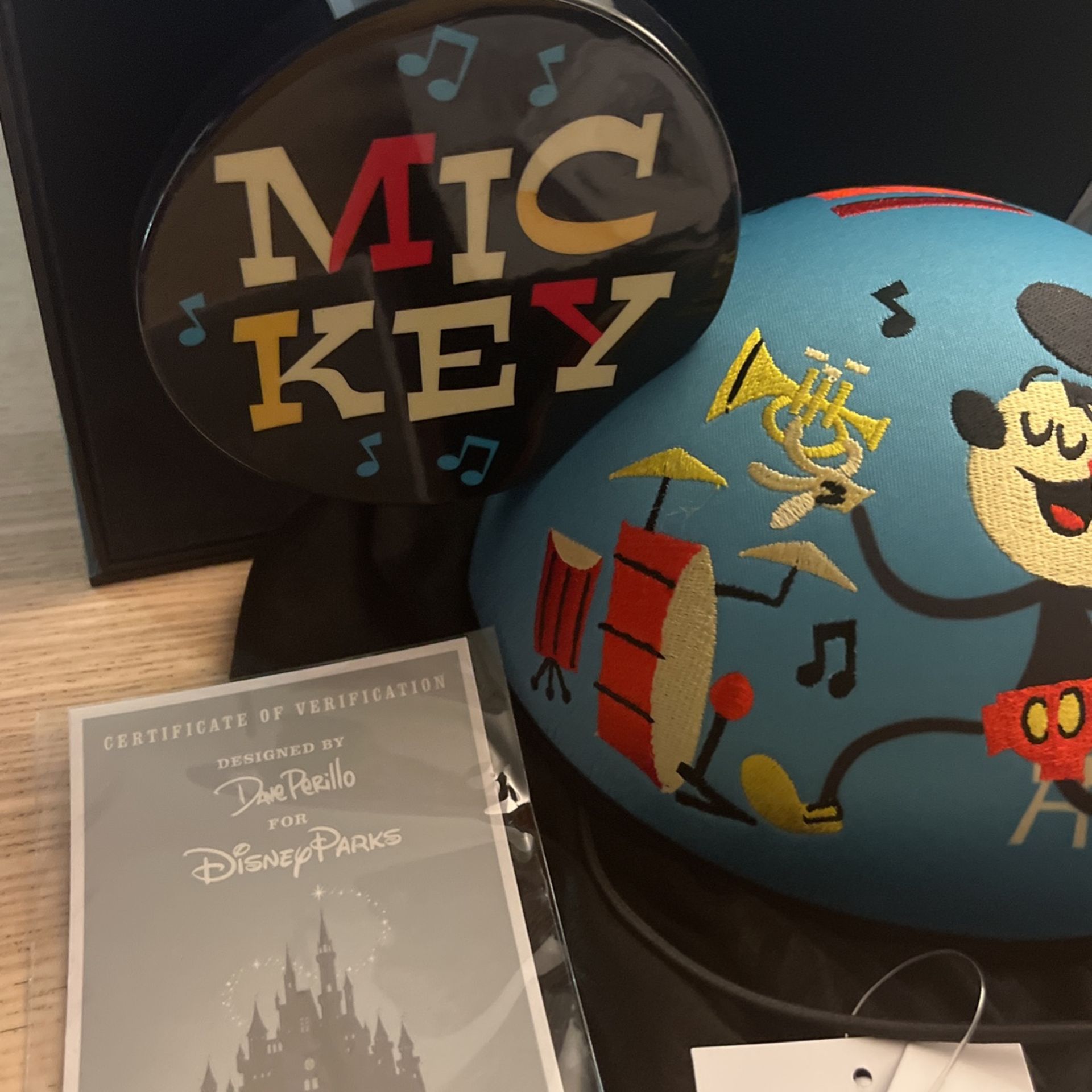 Dave Perillo Designer Mickey Mouse Ears Disney Parks Disneyland