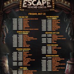 2025 ESCAPE RAVE HALLOWEEN 2 DAY GA WRISTBAND 4 SALE
