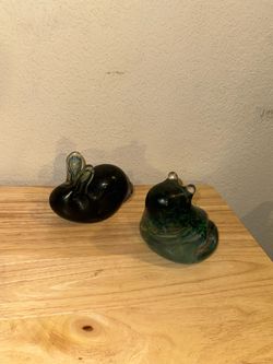 5 glass figurines bundle