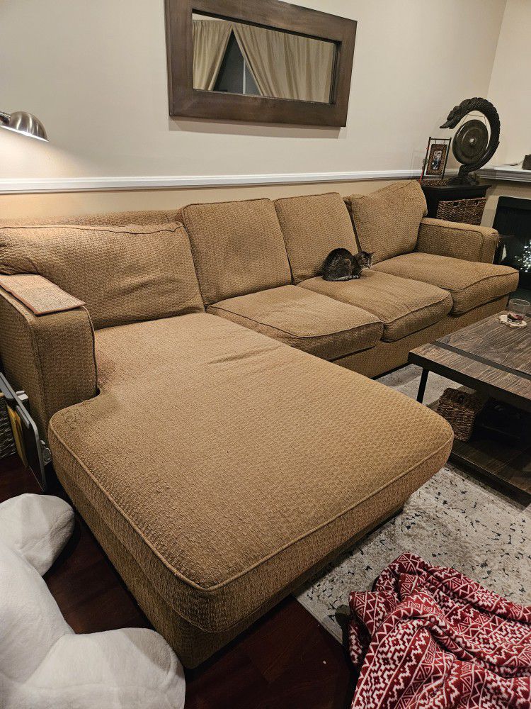 Large Sectional Sofa With CHAISE