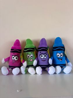 Crayola Crayon Plush Stuffed Toys Set of 4