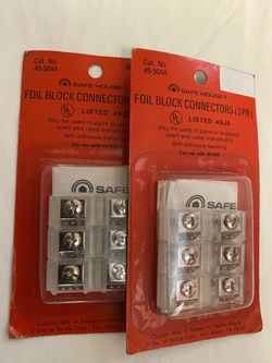 Foil Block Connectors , Safe House 49-504A