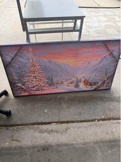 Christmas canvas picture