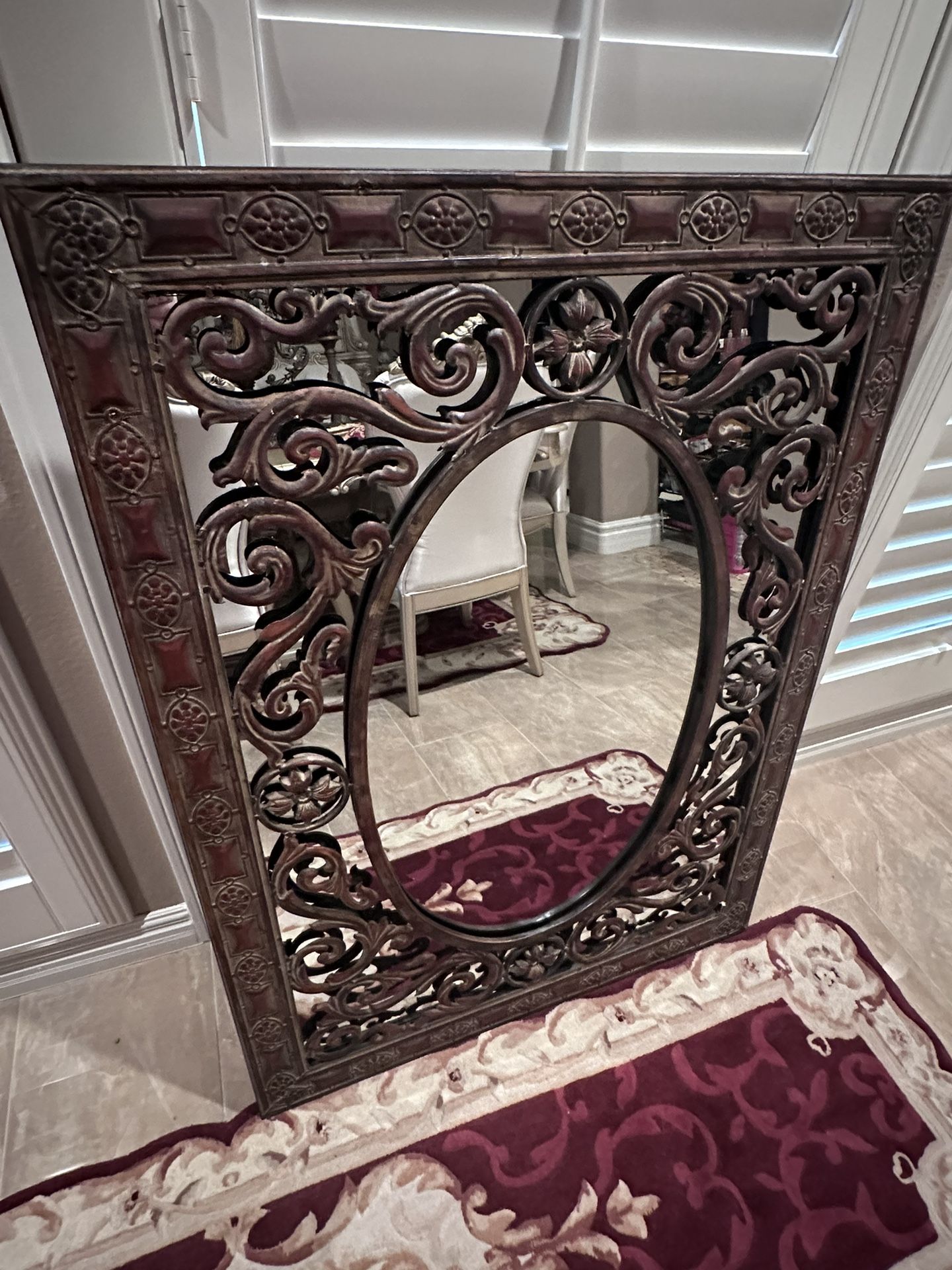 Tuscany / Modern Bronze Mirror 46 1/2 By 35