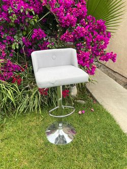 Velvet grey modern vanity chair