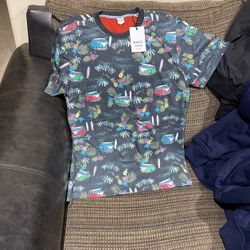 Size Medium All Over Print Volkswagen Van T-Shirt New 