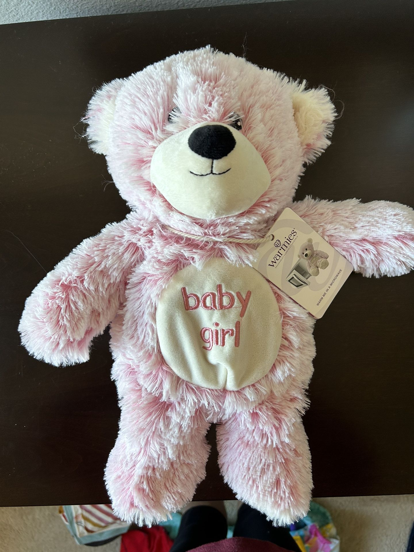 Warmies Baby Girl Pink Teddy Bear