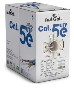 Fast Cat5e Ethernet Cable – 1000ft, 24 AWG, Gigabit Speed 