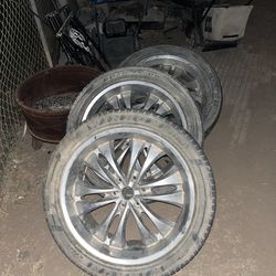 22 in rims w tires