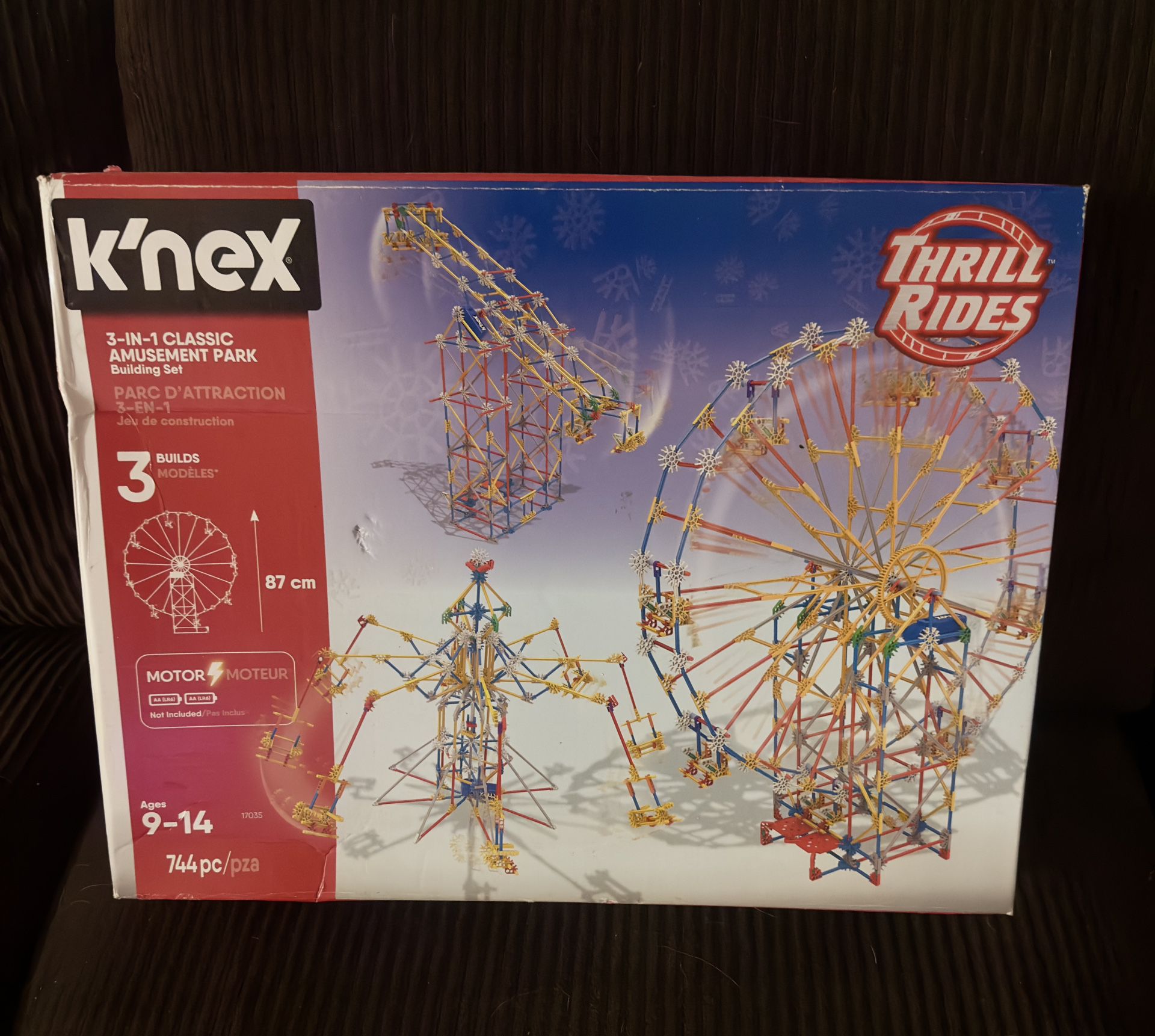 K’nex 3-IN-1 Classic  Amusement Park Building Set