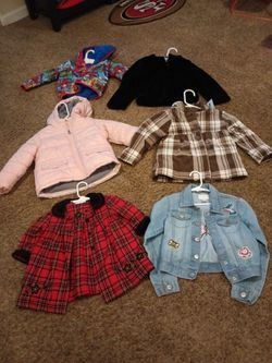 Baby girl new coats 5.00 each