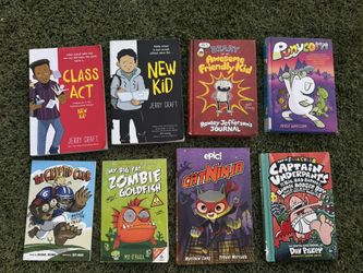 Set of 8 kids graphic novels/illustrated books
