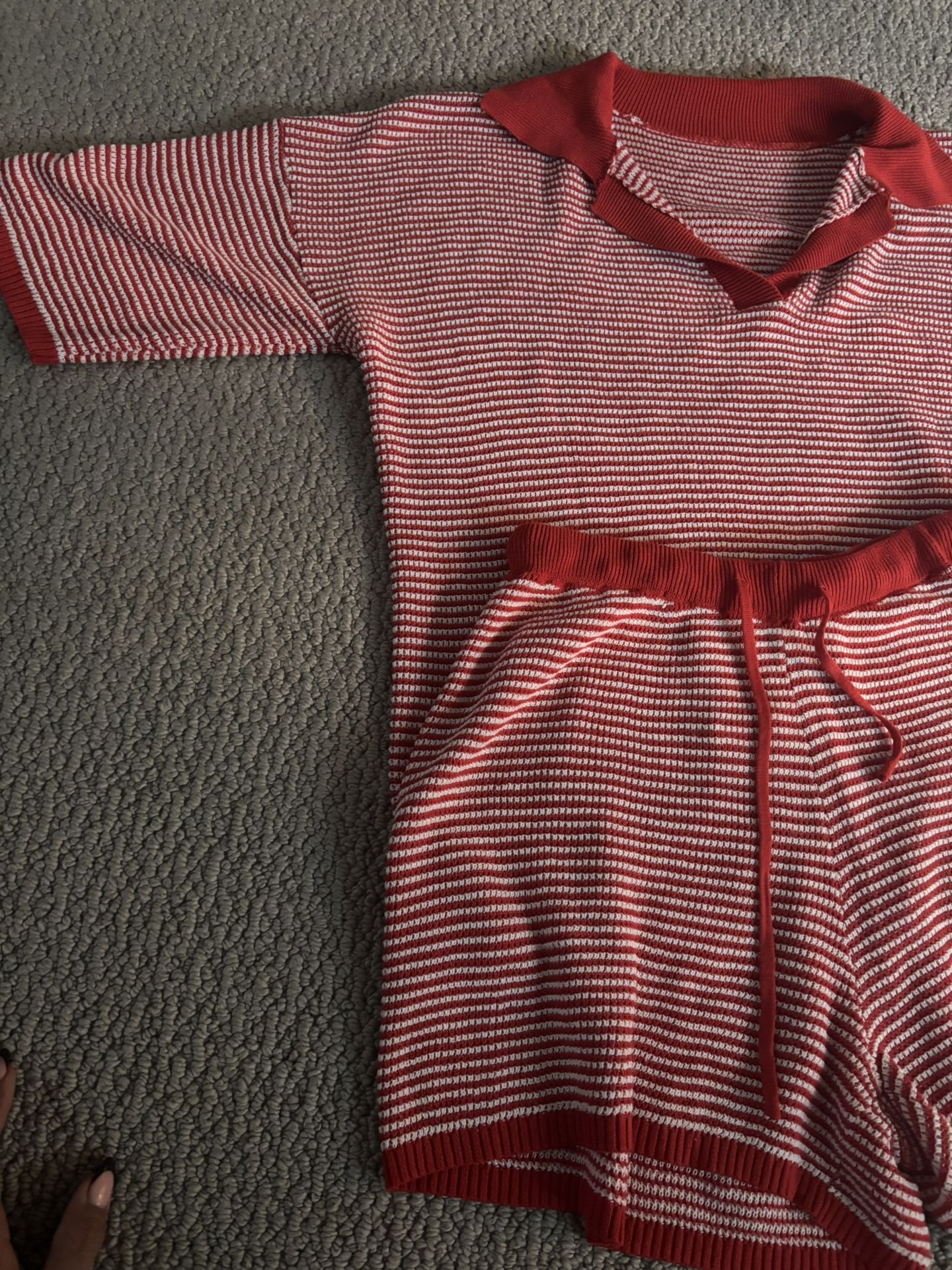 Red Stripped Set