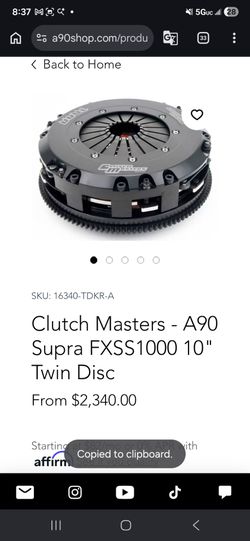Clutch Masters - A90 Supra FXSS1000 10" Twin Disc