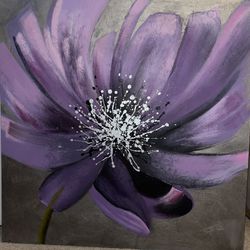 Beautiful Purple Flower  Canvas Art Painting