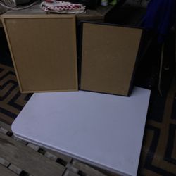 2 Framed Cork Bulletin Boards