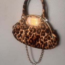 Rare Y2K Guess  Los Angeles leopard bag