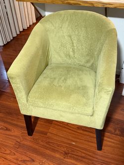 Green Upholstered Accent Chair
