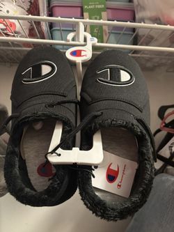 Champion Adult University Unisex Slippers - BLACK W/7-M/5