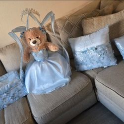 Quinceañera Baby Blue Azul Cielo Accesorios 