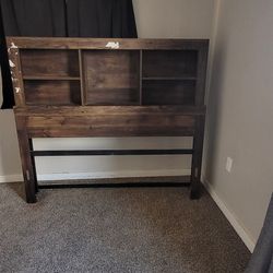 Queen Bookcase Bed Frame