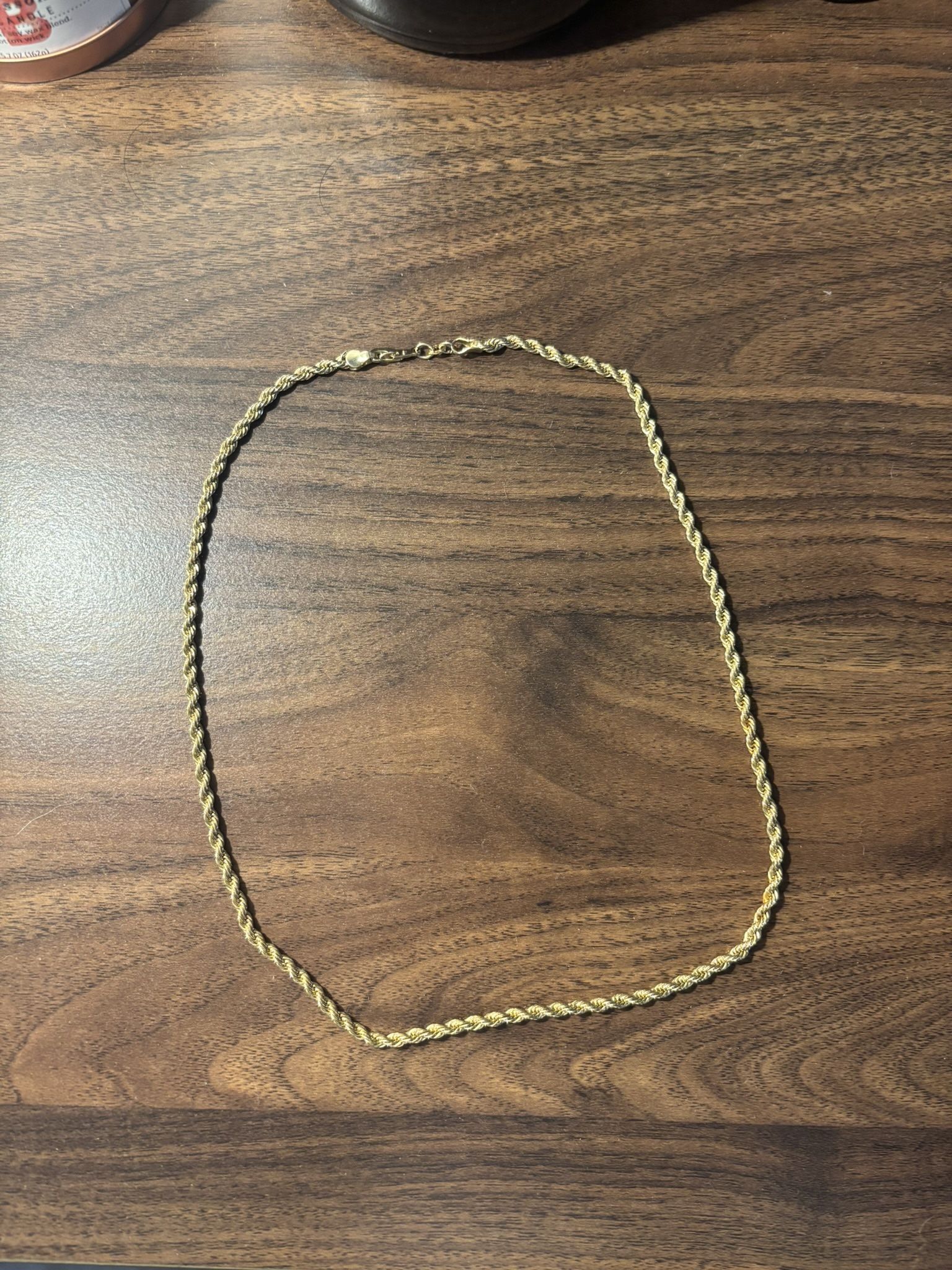 14k Gold Rope Chain - 20” - 16g - Solid Gold