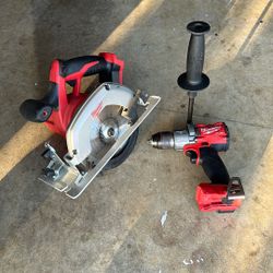 Milwaukee - 1/2 HAMMER DRILL/DRIVER - 6-1/2 CIRCULAR SAW