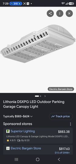 Lithonia  LED Outdoor Parking Garage Canopy Light