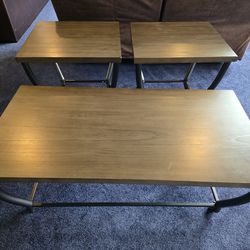 coffee table set with 2 side table
