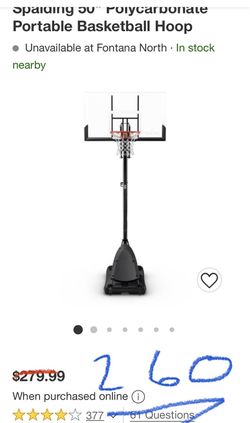 50 Portable Basketball Hoop