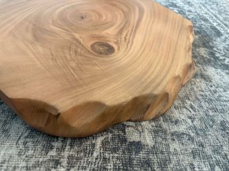 Live edge hardwood floating shelf / desk