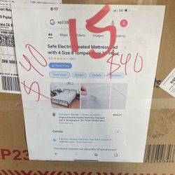 Safe Electric Heated Mattress Whit 4 Size 9 Temperature 