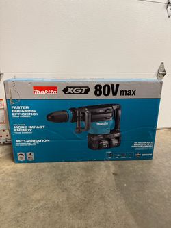 Makita 40V max X2 XGT 80V max Brushless Cordless 28 lb. AVT Demolition Hammer Kit, AWS 4.0Ah $1049 plus tax at Home Depot
