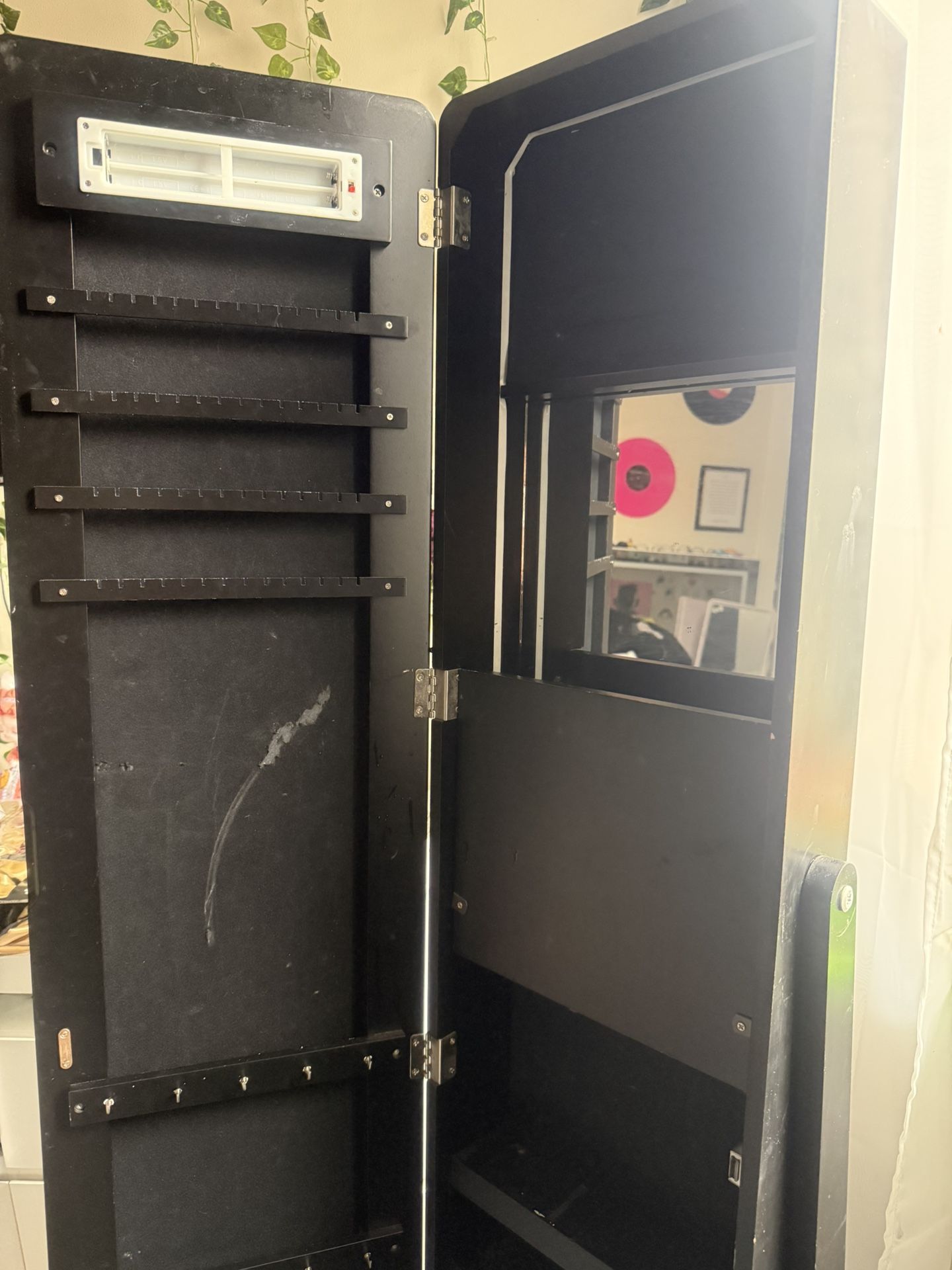 Full Body Led Vanity Mirror With Makeup And Jelwery Organizer