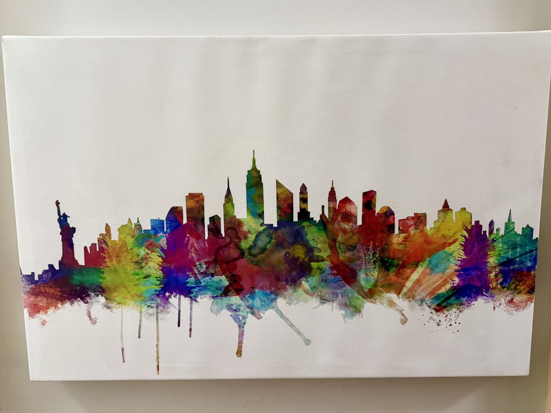 Colorful NYC Skyline Canvas Art