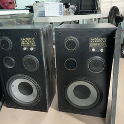 Acoustic Response Speakers & 1 Kenwood Speaker