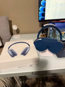 AirPods Maxx Blue Headphones