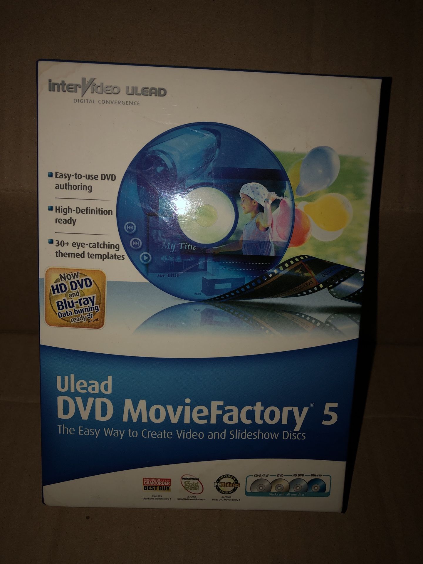 (FACTORY SEALED!) InterVideo Ulead DVD Movie Factory 5 Software