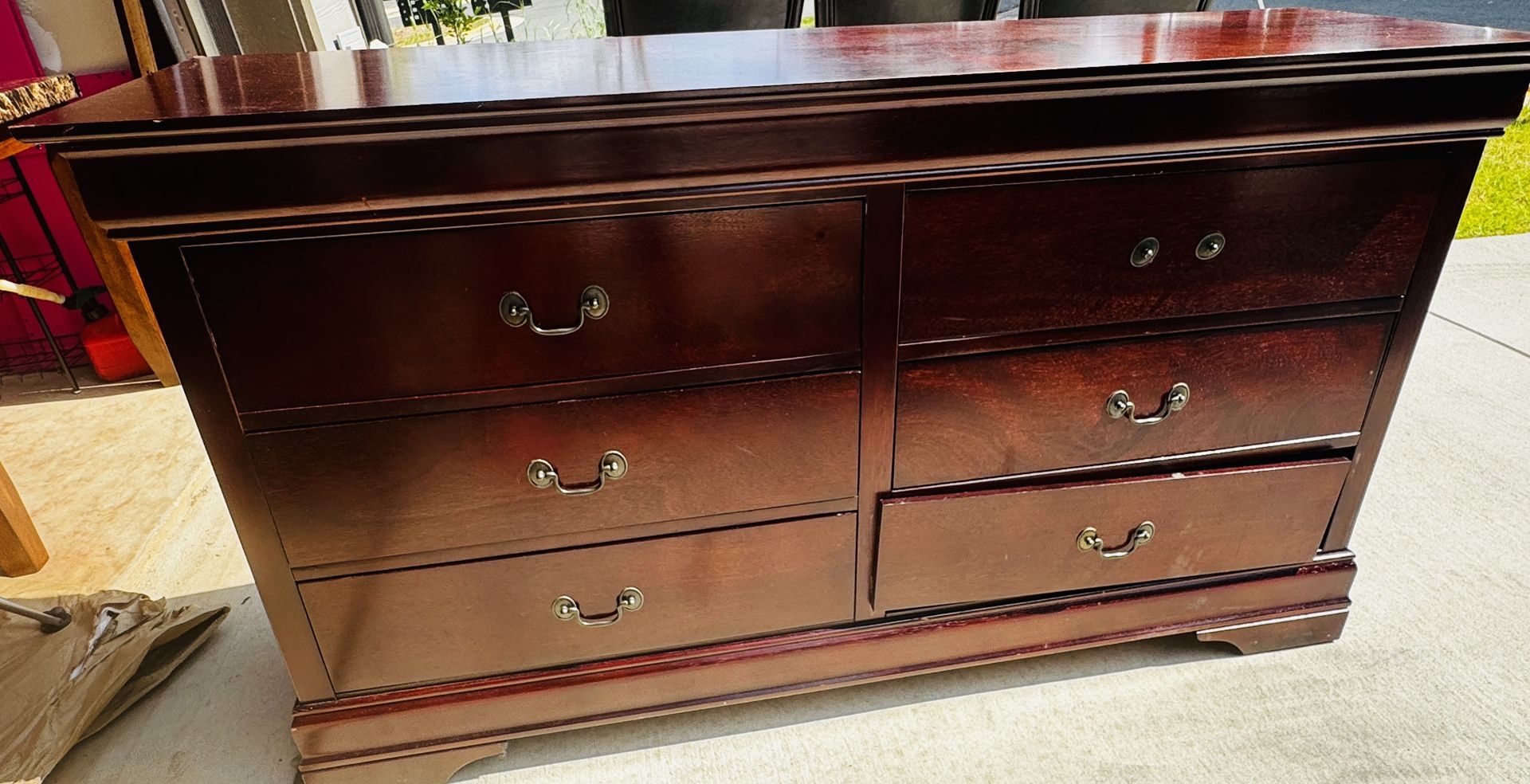 Nightstand with mirror