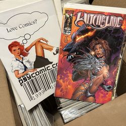 Huge box of over 100 adult comics 