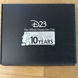 Disney D23 10 Year Anniversary Collectors Box