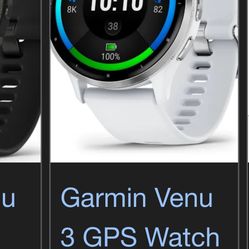 Garmin 3 Venu Stone White GPS Watch