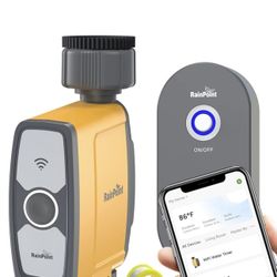 RAINPOINT WiFi Water Timer Hose Timer - Smart Garden Hose Faucet Timer with Weather Aware/3 Irrigati