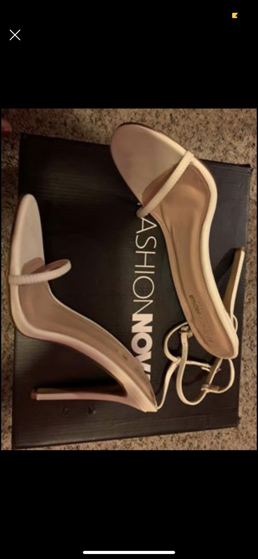 Fashion Nova open toe heels