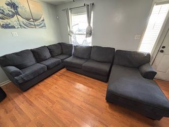 Dark Gray sectional-from: Living Spaces