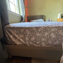 Bed/matress And Side Table For Sale 