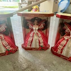 Holiday Barbies Brand New In Box 