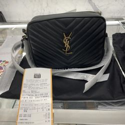 Ladies' fashion black crossbody bag